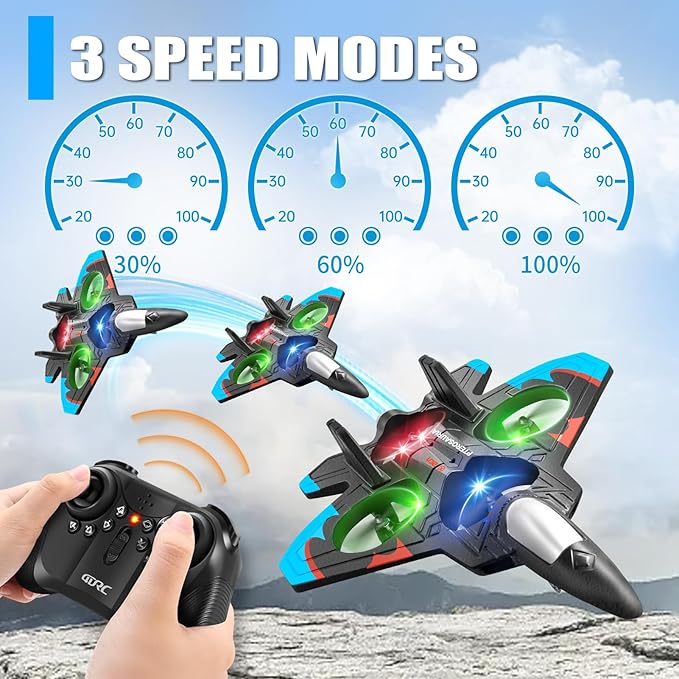 4DRC Remote Control 360° Flip Fighter Jet Toys in qatar