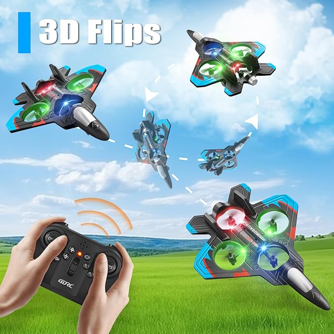 4DRC Remote Control 360° Flip Fighter Jet Toys in qatar