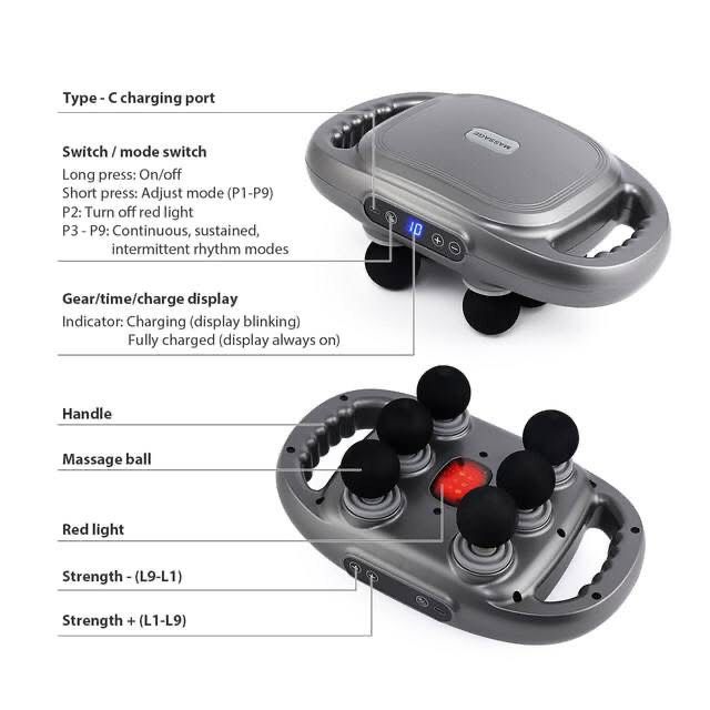 Massage Gun With 4 Heads