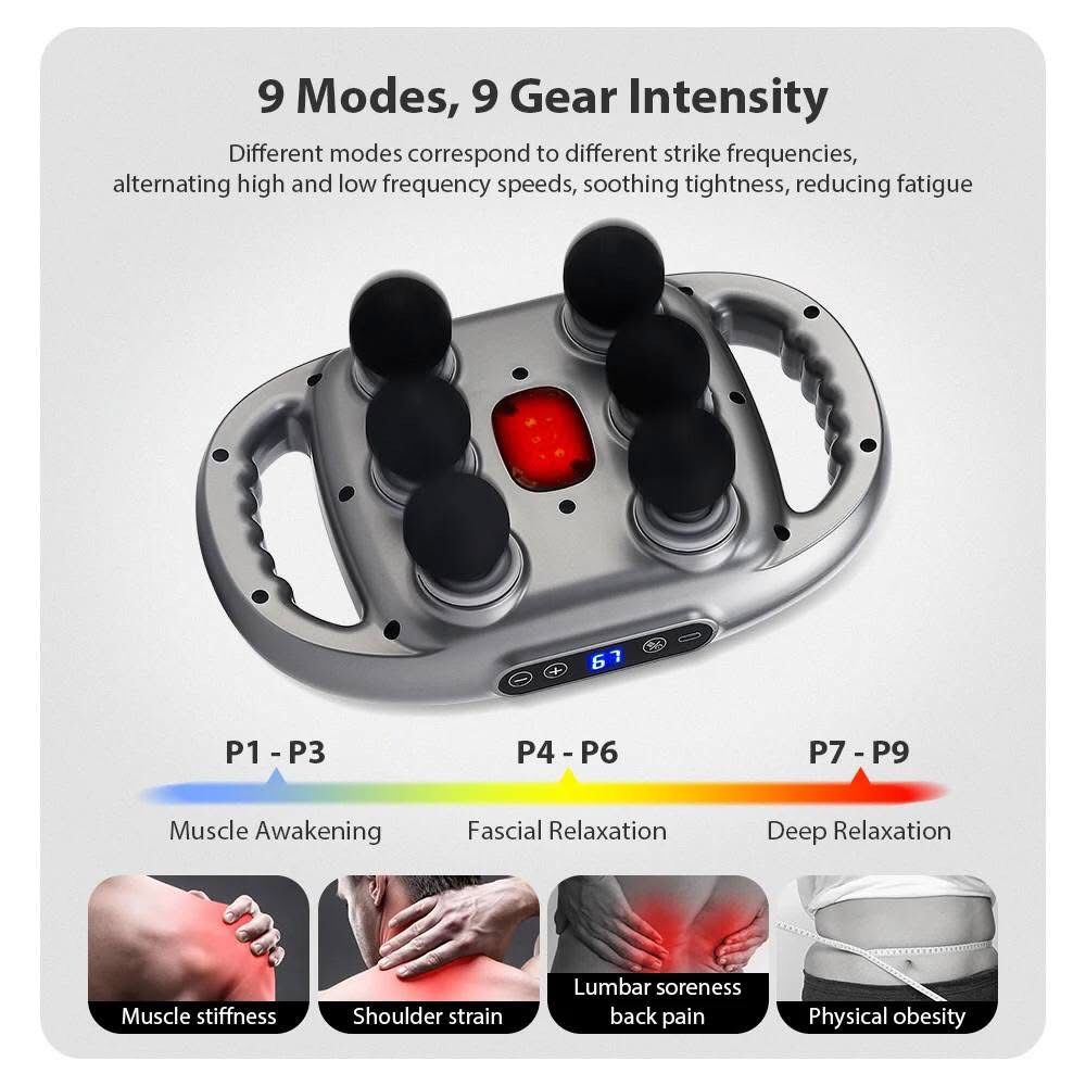 Massage Gun With 4 Heads