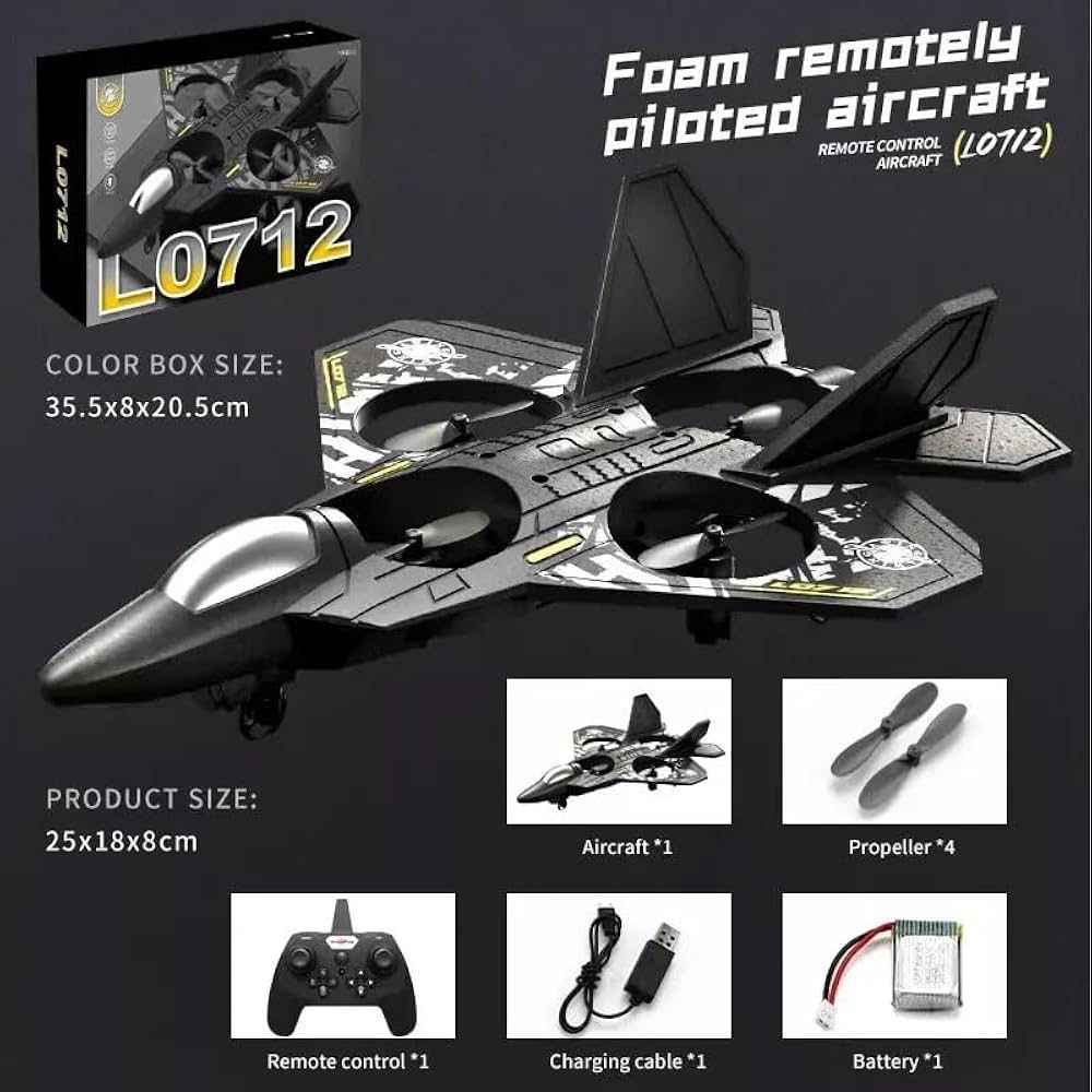 4DRC Remote Control 360° Flip Fighter Jet Toys