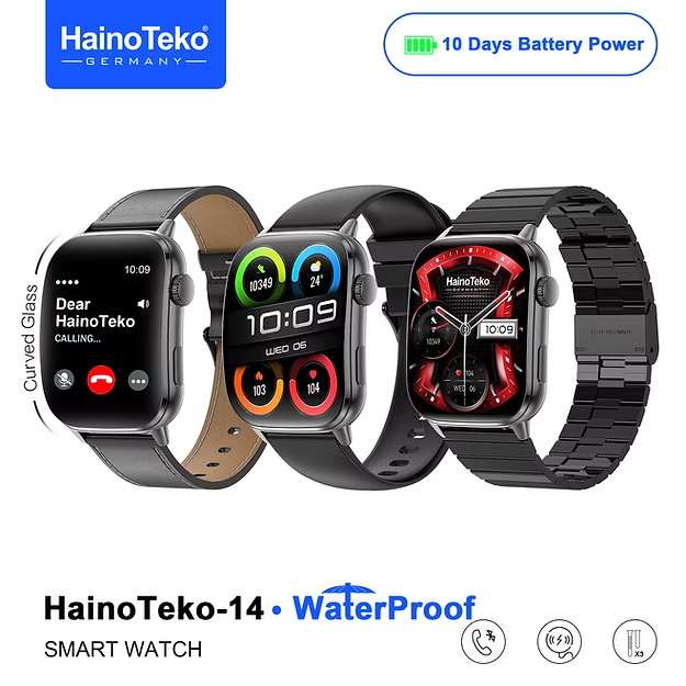 Haino Teko 14 Smartwatch Curved glass waterproof in Qatar