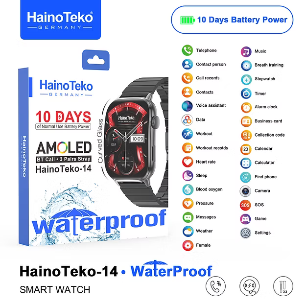 Haino Teko 14 Smartwatch Curved glass waterproof