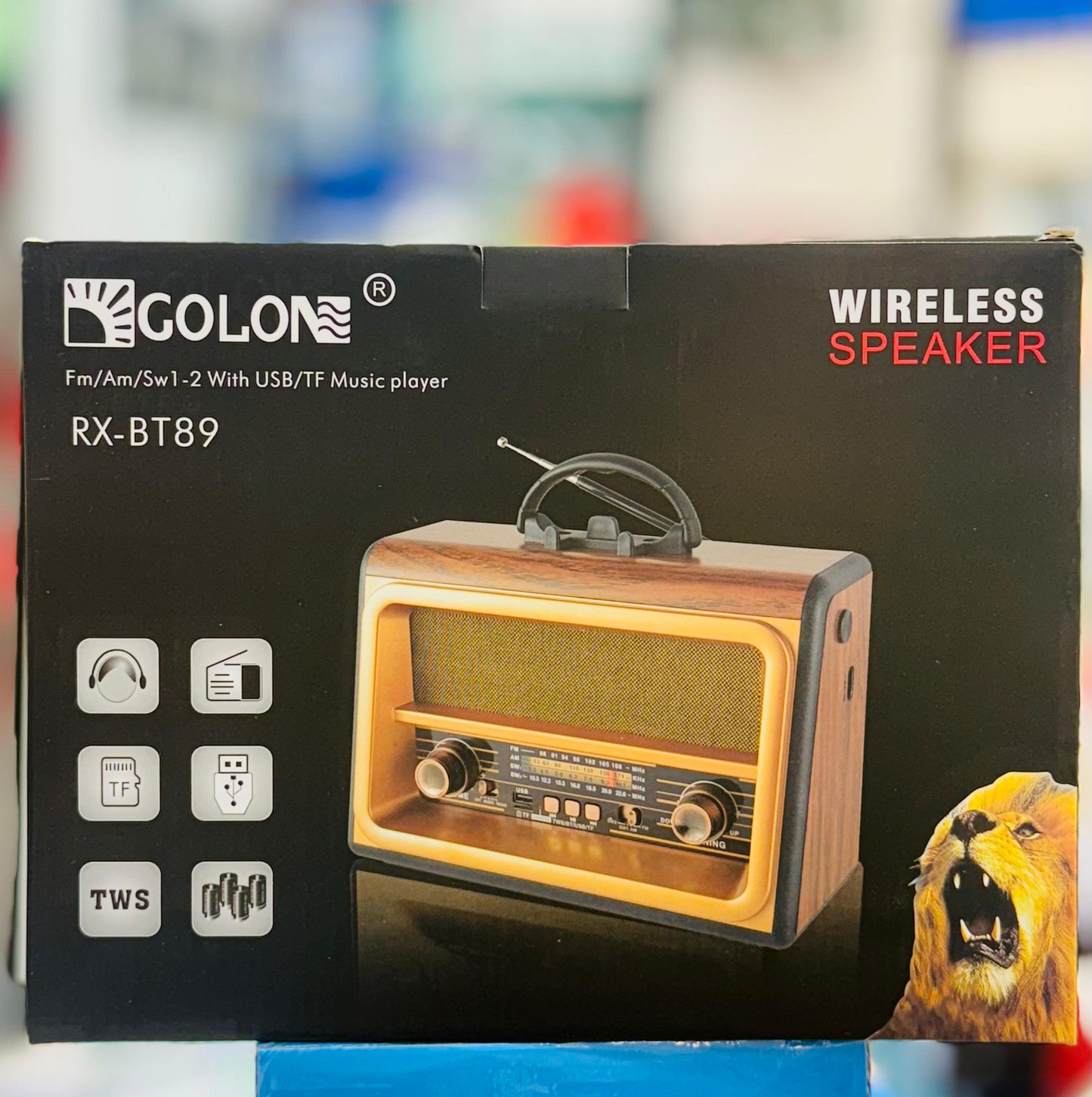 GOLON RX-BT89 Hand Hold Built-in Speaker