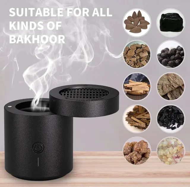 Black Portable BuKhoor Burner  BK 108