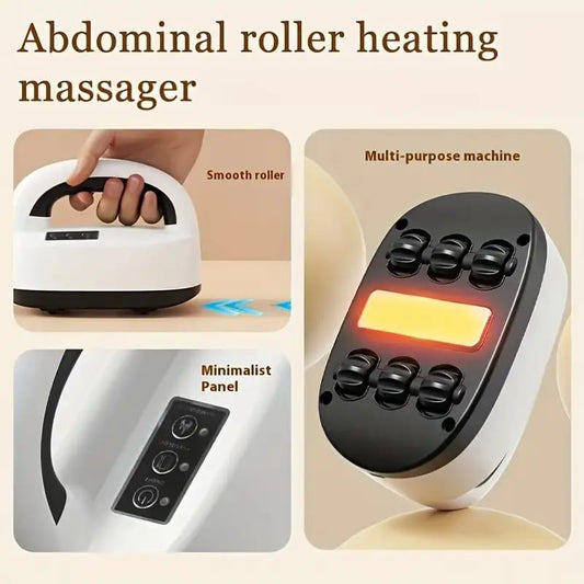 Roller heated massager